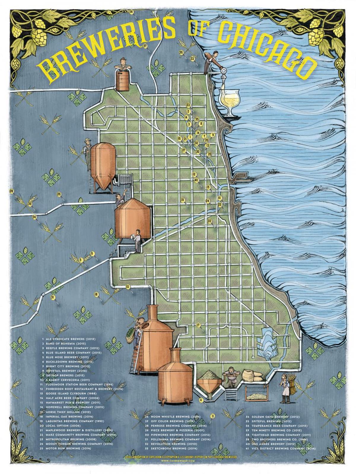 Chicago garagardo mapa
