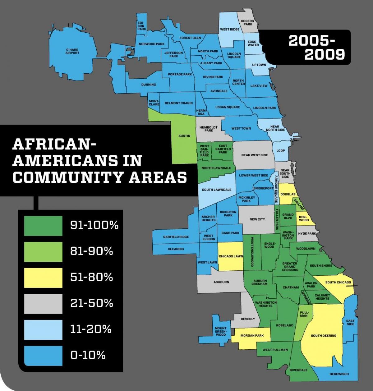 Chicago auzo delitua mapa