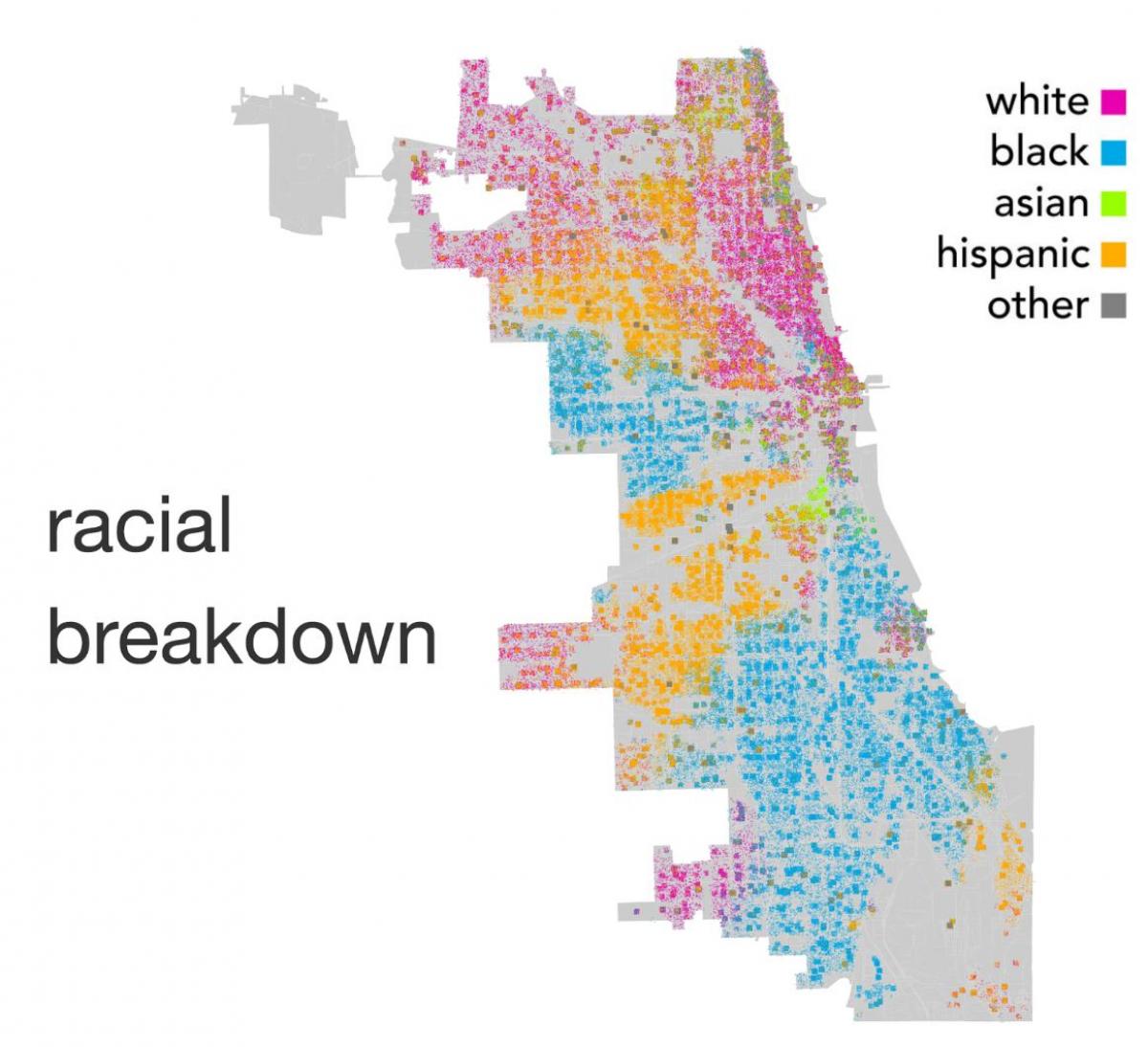 mapa Chicago etnia