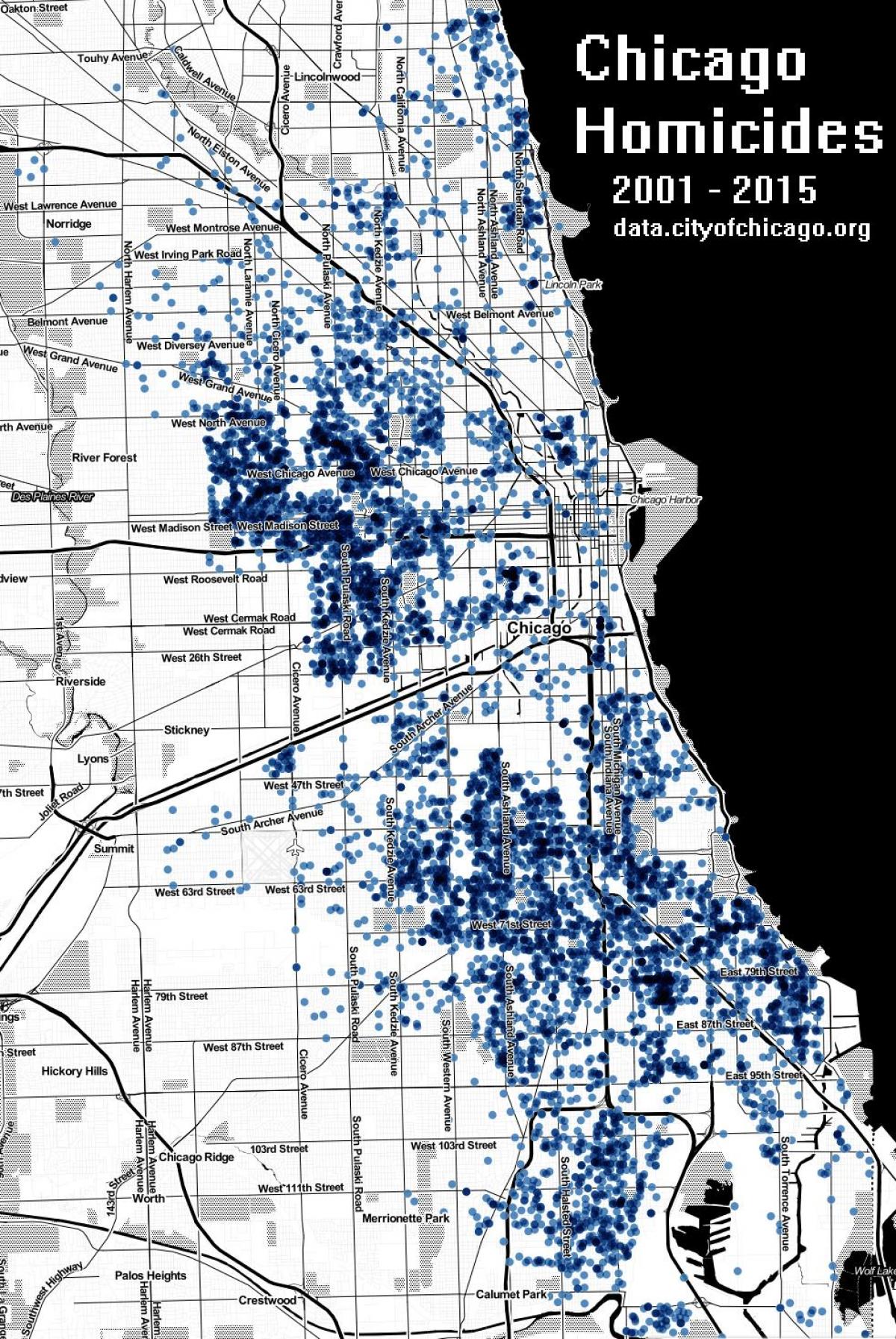 Chicago hilketa mapa