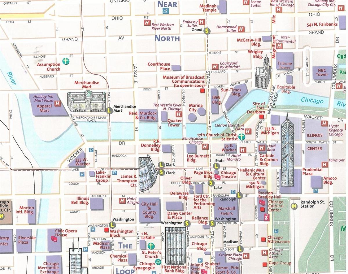 mapa city of Chicago