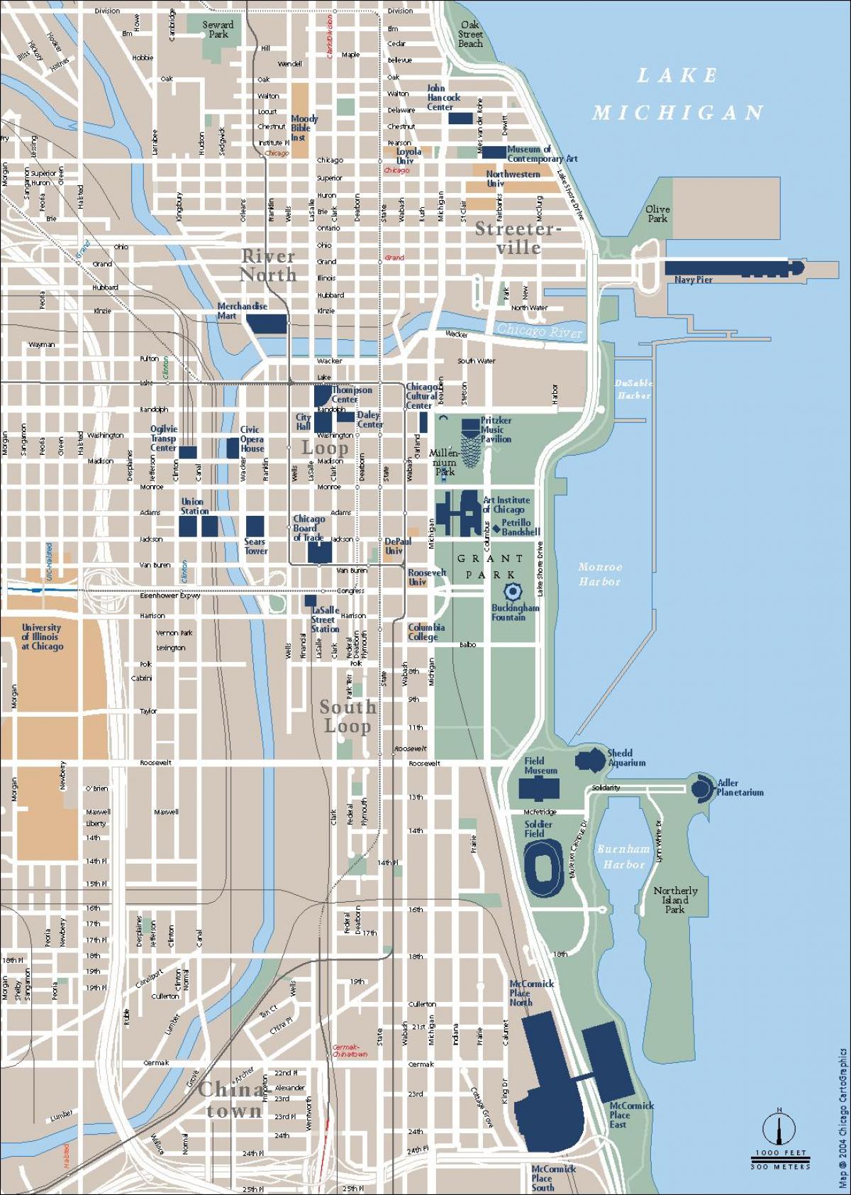 trafiko mapa Chicago