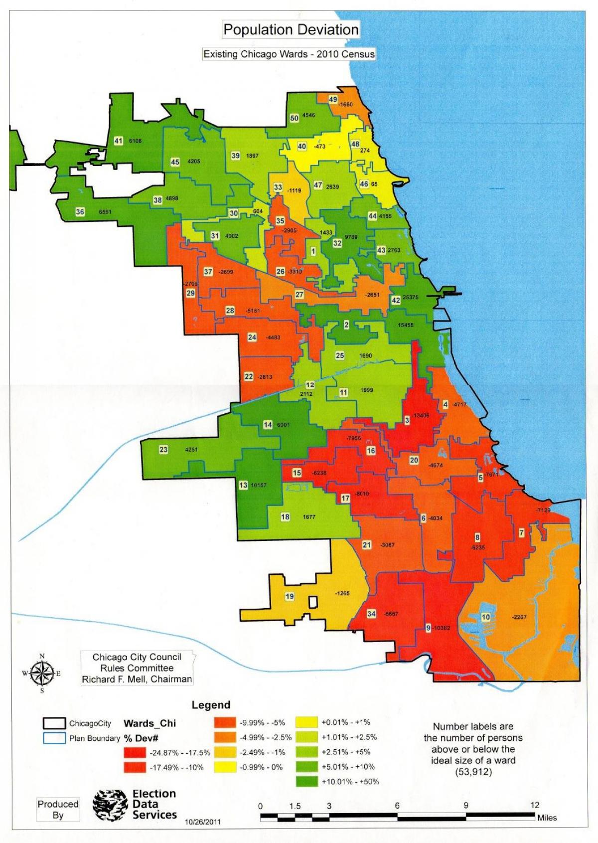 Chicago zona mapa