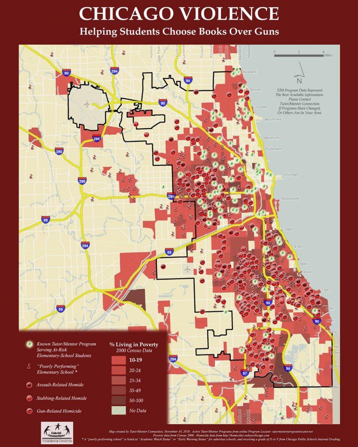 delitua mapa Chicago