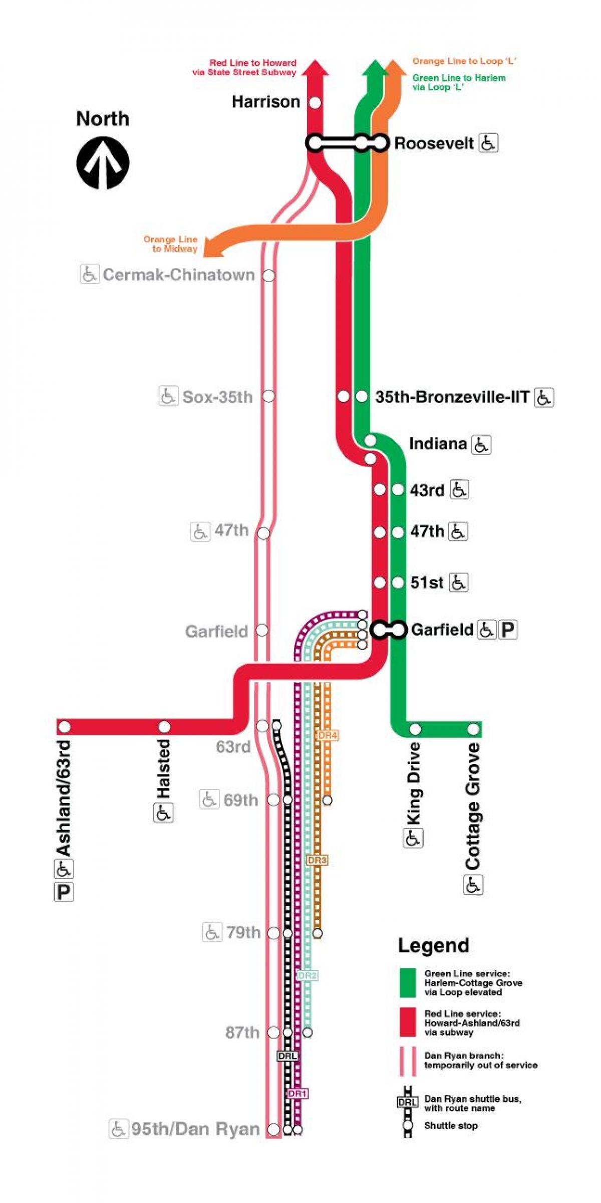 mapa red line Chicago