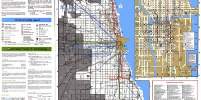 Autobus ibilbide Chicago mapa