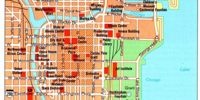 Mapa Chicago erakargarri