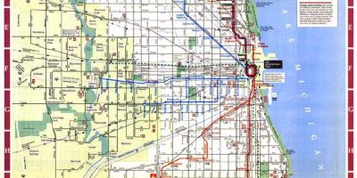 Mapa Chicago hiriko mugak