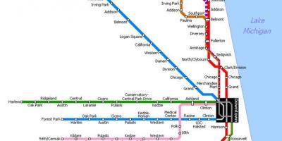 Mapa metro Chicago