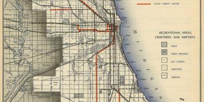 Mapa Chicago metroa