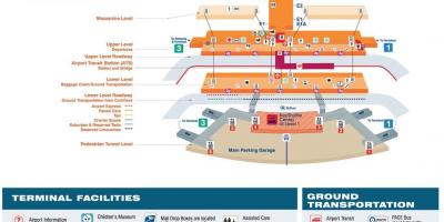 Mapa O Hare terminal 2