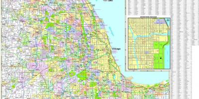 Mapa Chicago autobide